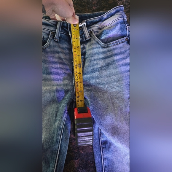 BKE Andi Flare Jeans in Dark Blue Denim - Picture 7 of 10